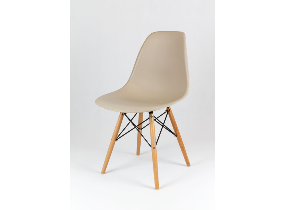 Kuchynská dizajnová stolička plastelína - béžová