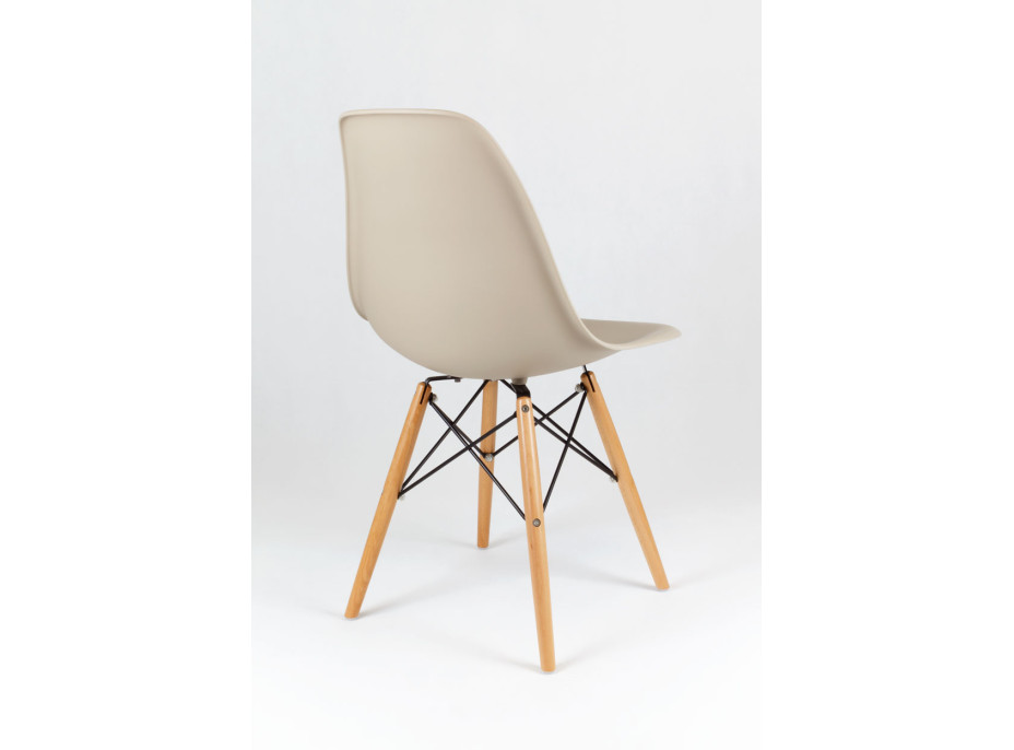 Kuchynská dizajnová stolička plastelína - béžová