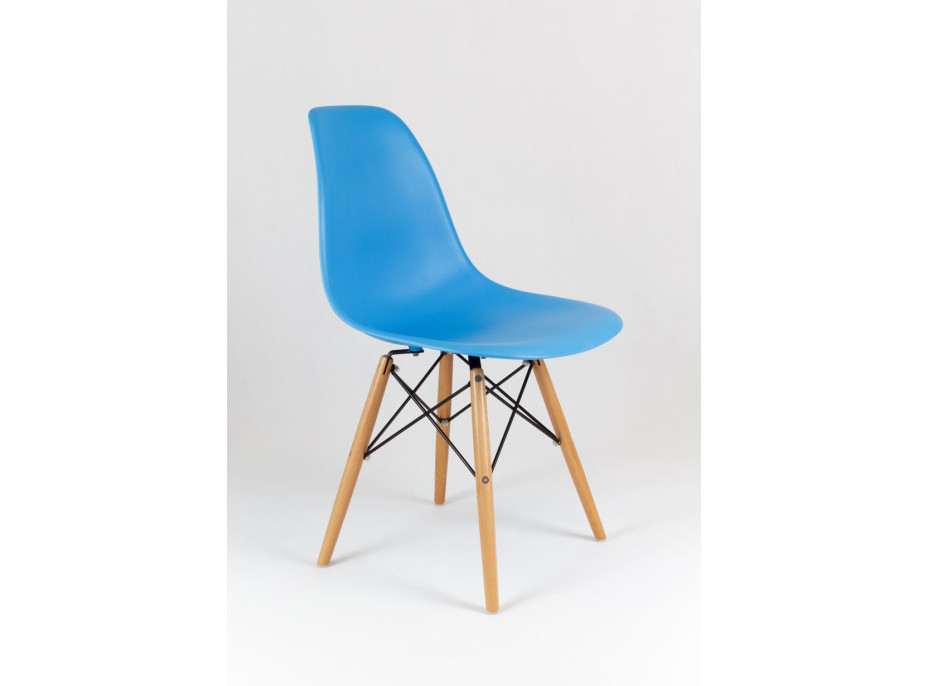 Kuchynská dizajnová stolička plastelína - modrá
