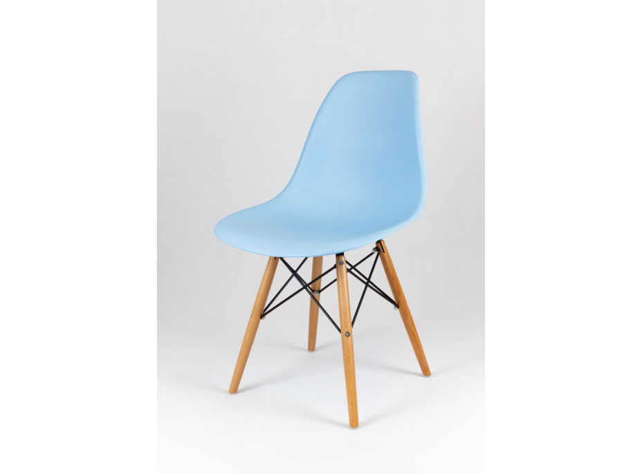 kuchynská dizajnová stolička radu plastelína - nebesky modrá 1