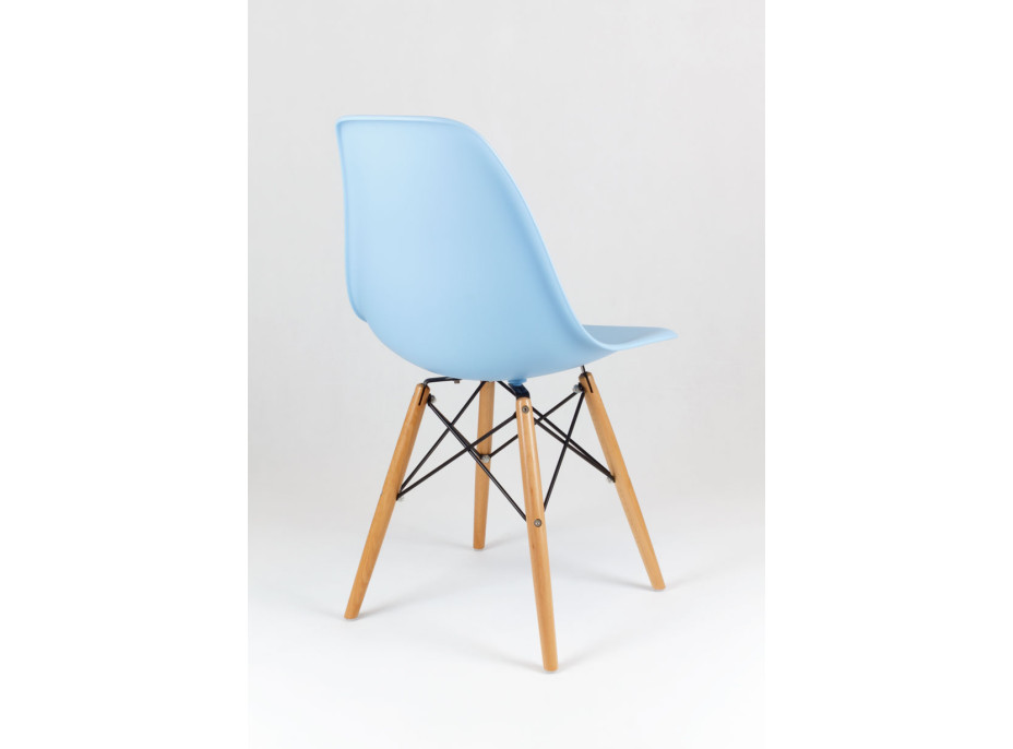 kuchynská dizajnová stolička radu plastelína - nebesky modrá 2