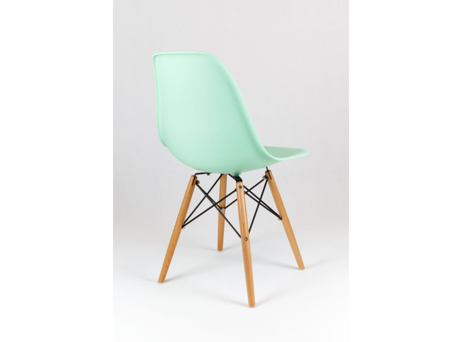 Kuchynská dizajnová stolička plastelína - pistáciová