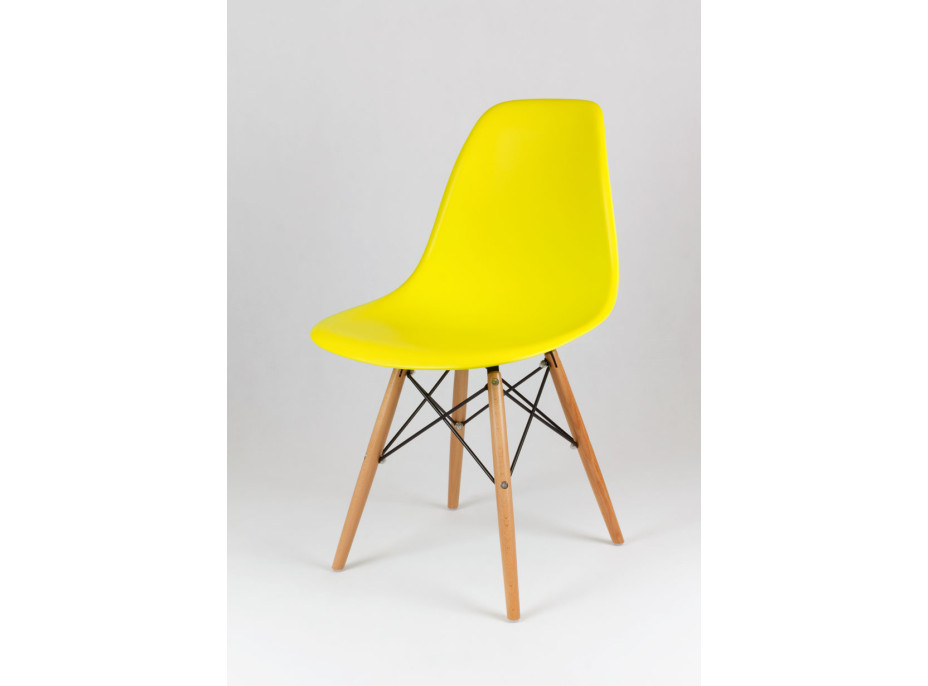 kuchynská dizajnová stolička radu plastelína - žltá 1