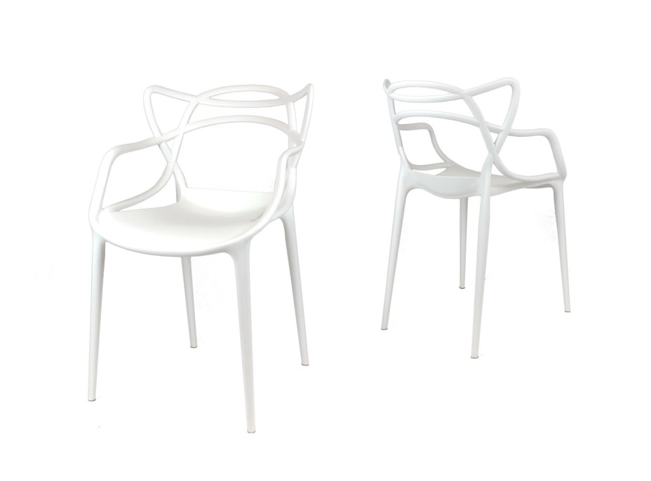 Dizajnová stolička ROMA - biela