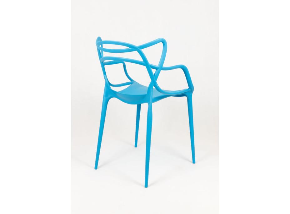 Dizajnová stolička ROMA - modrá