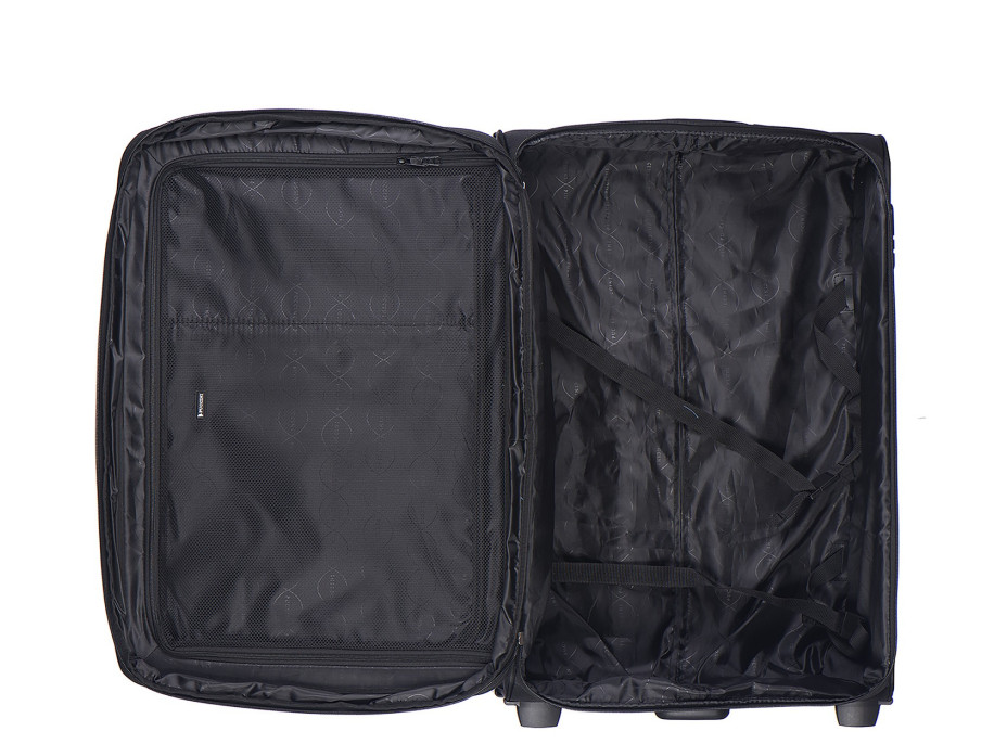 Moderné cestovné kufre Camerino - čierne
