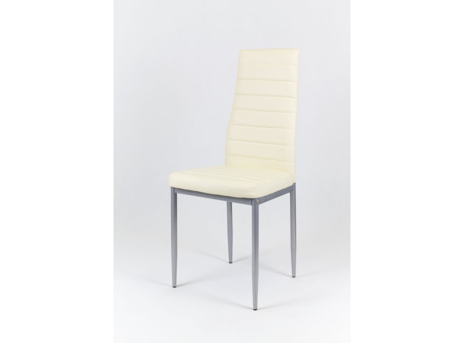 Dizajnová stolička VERONA - krémová / sivé - TYP A