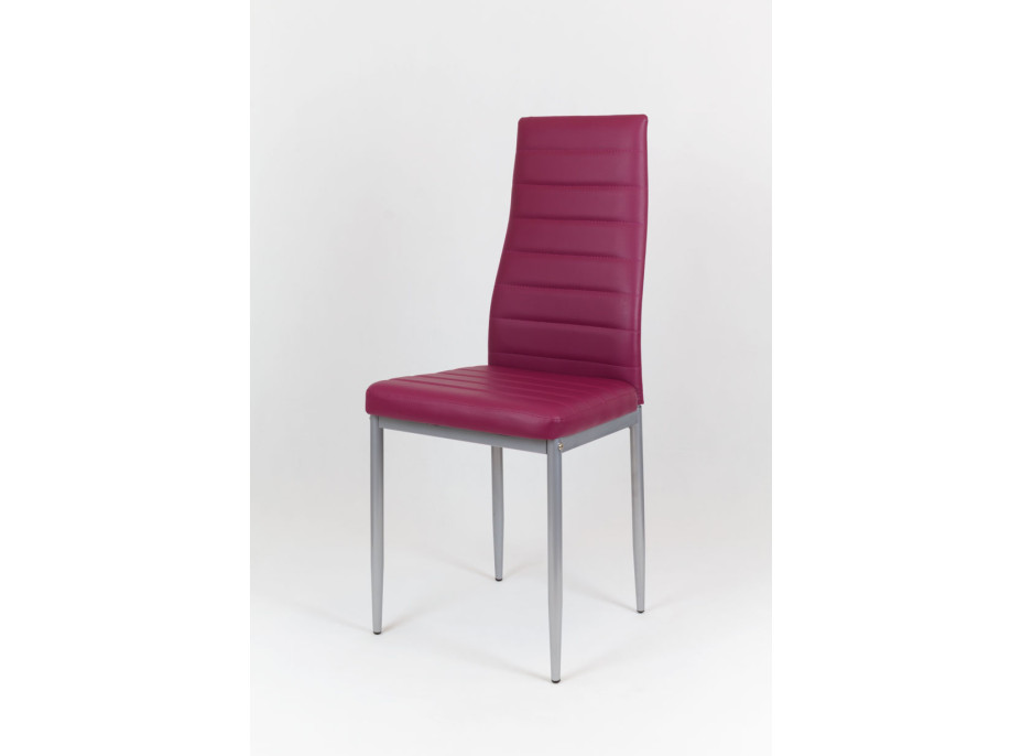 Dizajnová stolička VERONA - vínová / sivé - TYP A