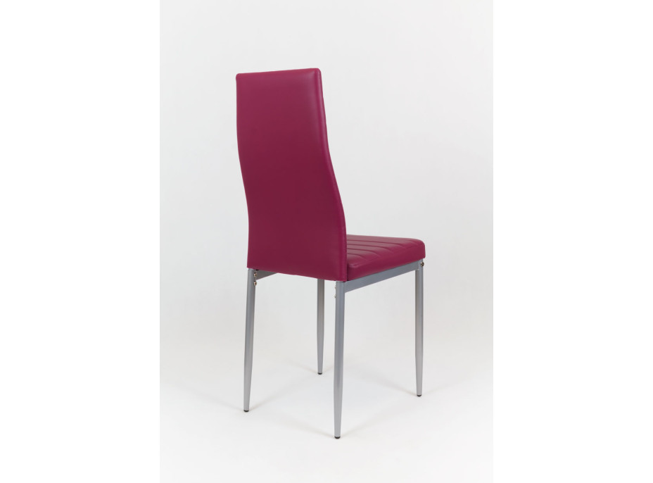 Dizajnová stolička VERONA - vínová / sivé - TYP A