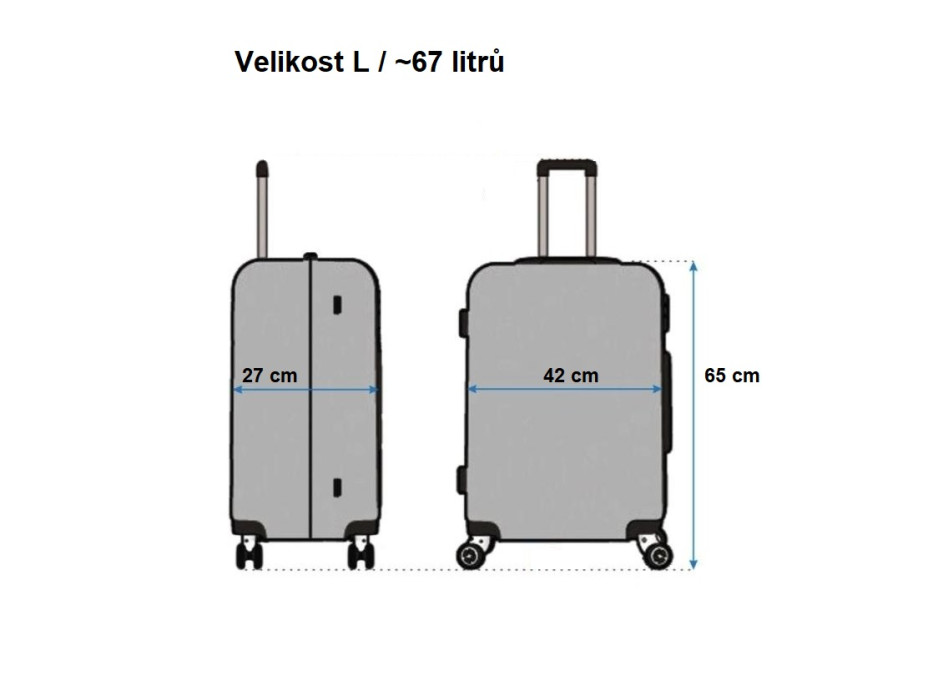 Cestovné kufre BLUE BUTTERFLY