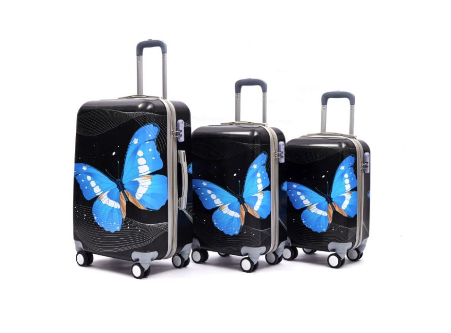 Cestovné kufre BLUE BUTTERFLY