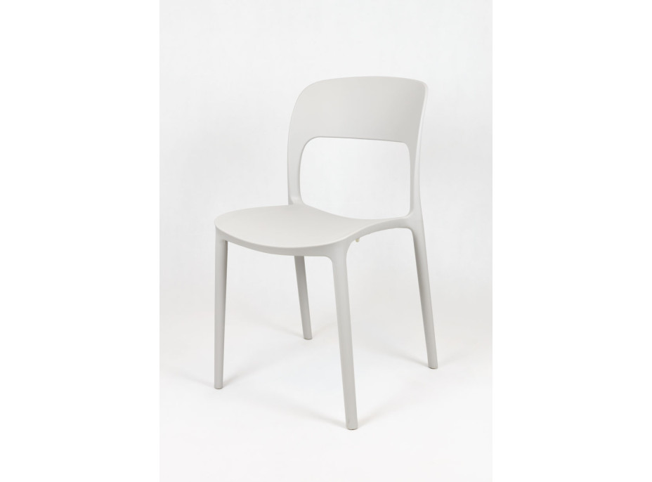 Dizajnová stolička BIBIONE - svetlo šedá