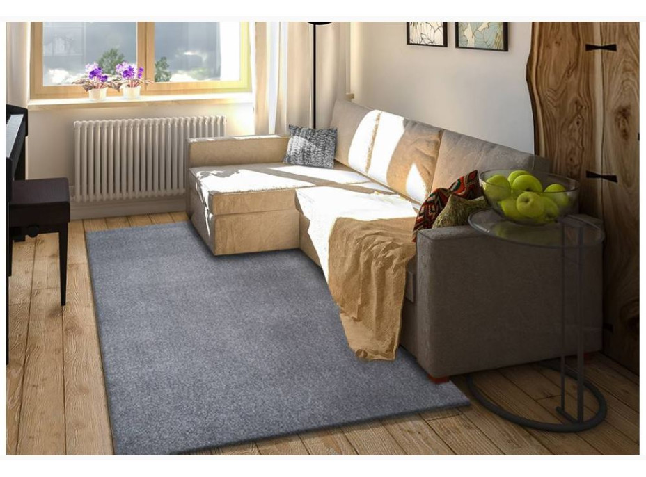 Kusový koberec PORTOFINO - sivý