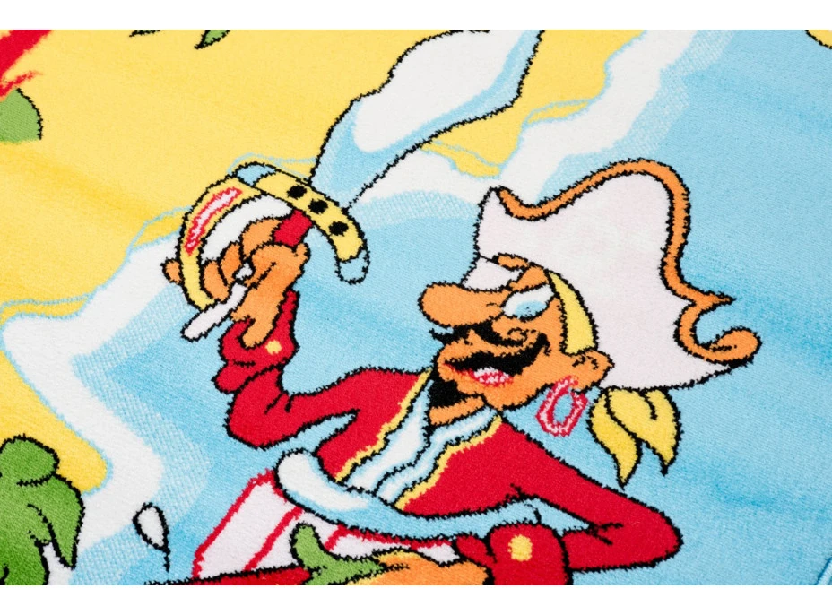 Detský koberec OSTROV PIRÁTOV 2 - svetlo modrý