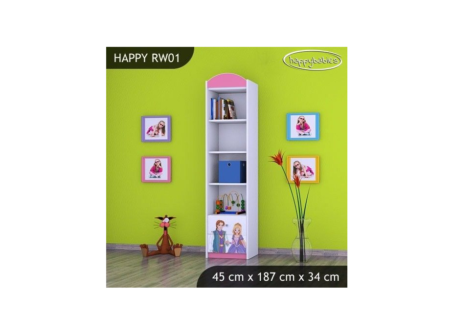 Detský úložný regál PRINC A PRINCEZNA - TYP 1 - VYSOKÝ