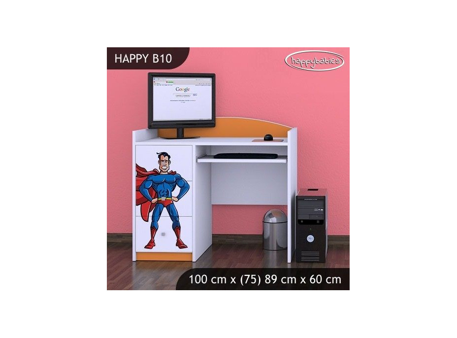 Detský písací stôl SUPERMAN - TYP 10