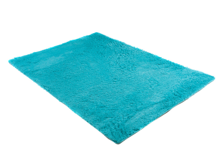 Plyšový koberec TOP - tyrkysový
