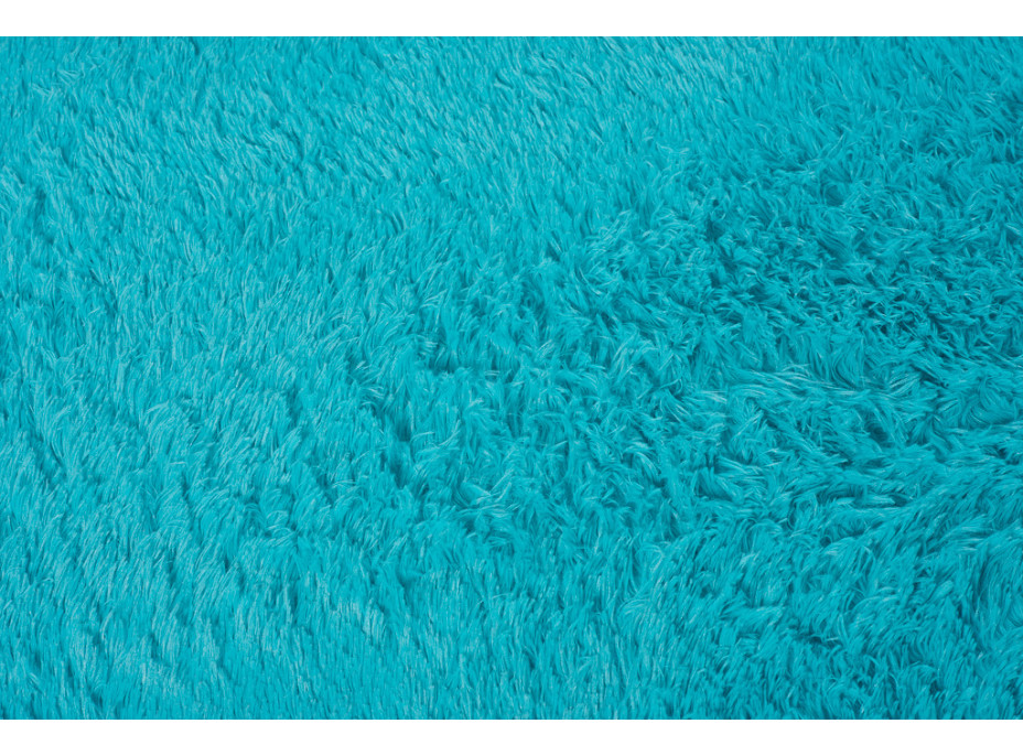 Plyšový koberec TOP - tyrkysový