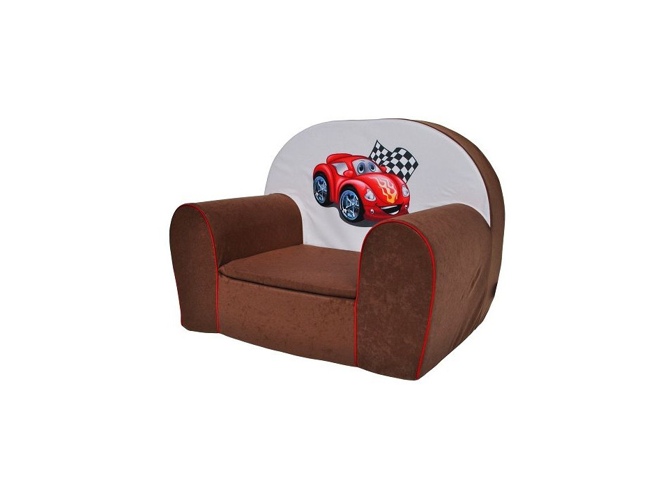 Detské kresielko PRETEKÁRSKA AUTO - svetlo hnedá
