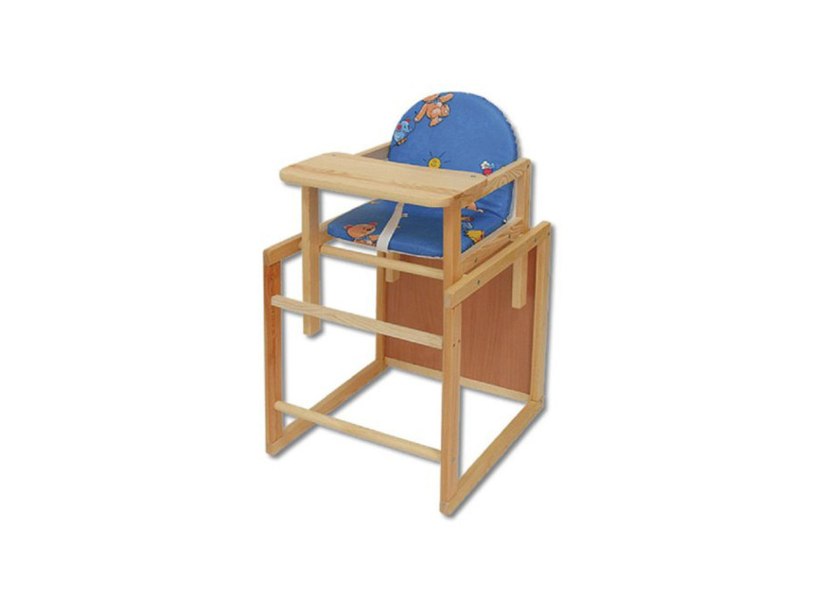 Detská drevená jedálenská stolička z masívu