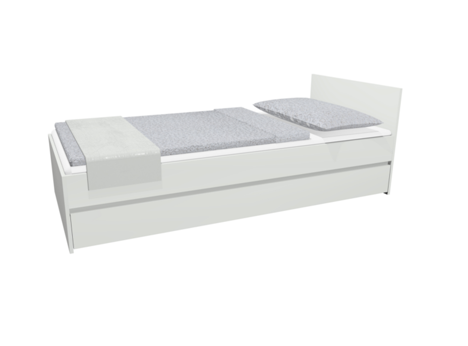 Detská posteľ so zásuvkou - CITY 200x90 cm - biela