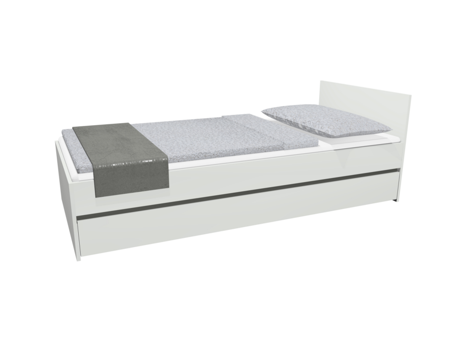 Detská posteľ so zásuvkou - CITY 200x90 cm - grafit