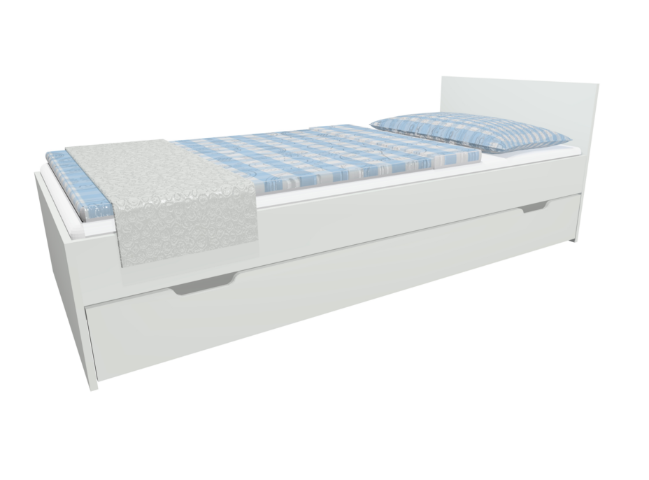 Detská posteľ so zásuvkou - MODERN 200x90 cm - biela