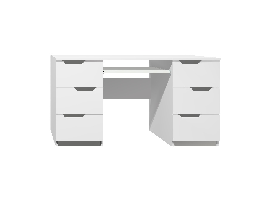 Písací stôl - MODERN TYP B - biela