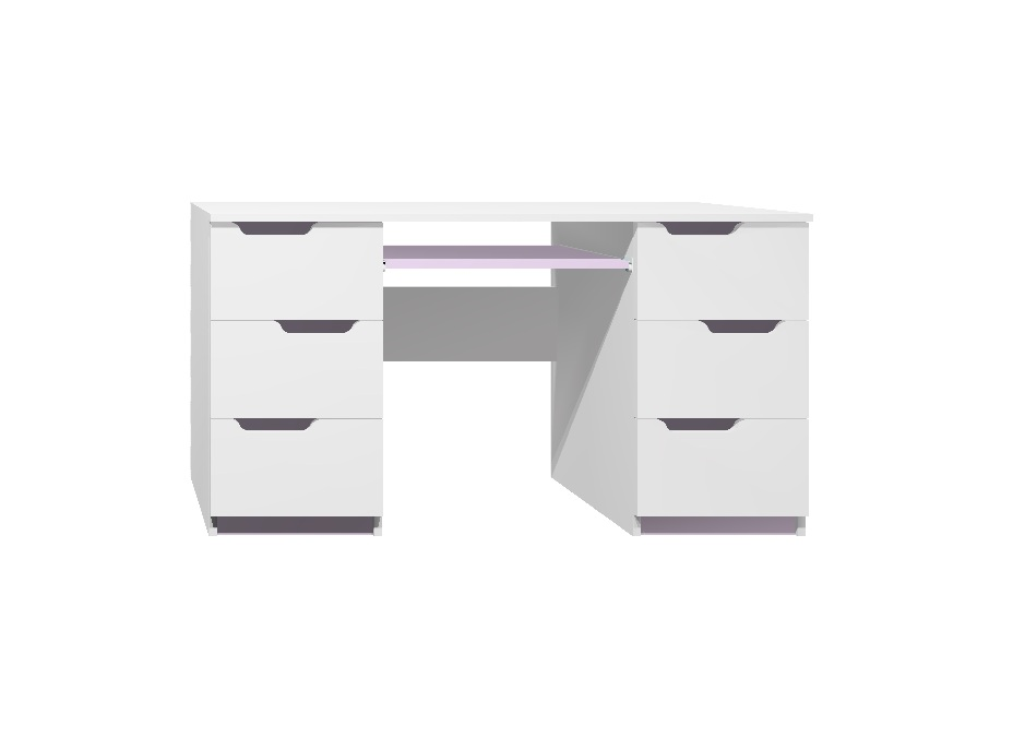 Písací stôl - MODERN TYP B - fialová