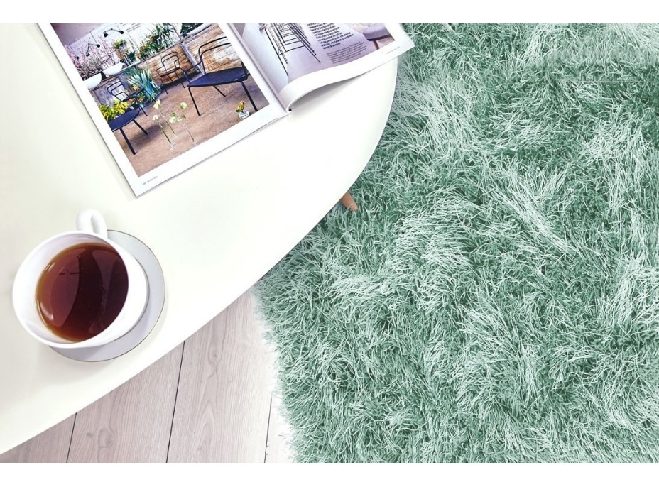 Kusový koberec Shaggy MAX inspiration - zelený