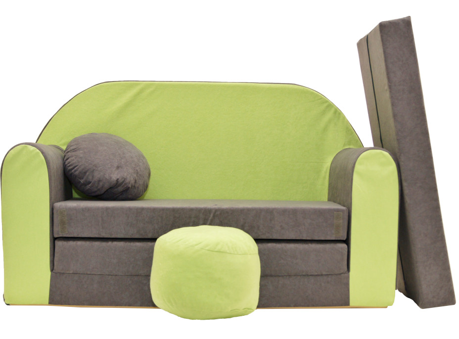 Detská pohovka ZELENÁ