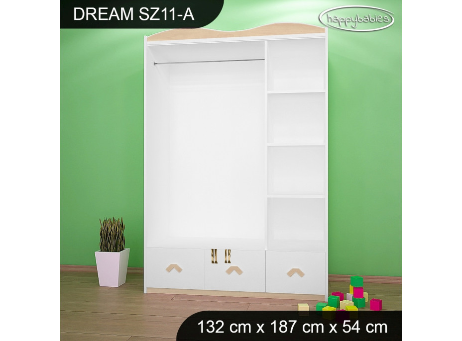 Detská skriňa ZVIERATKÁ - TYP 11A