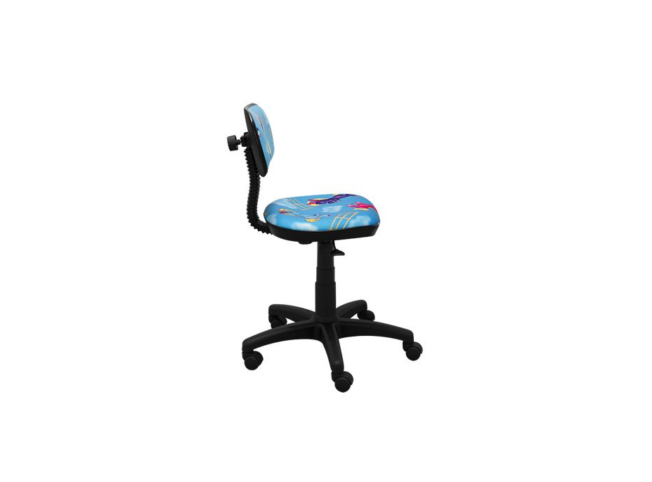 Detská otočná stolička JAMES - PONÍK modrá