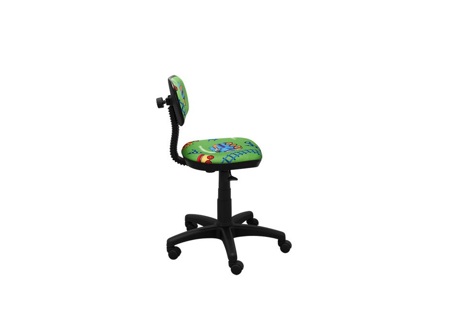 Detská otočná stolička JAMES - VLÁČIK zelená