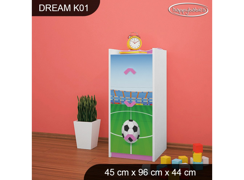 Detská komoda FUTBAL - TYP 1