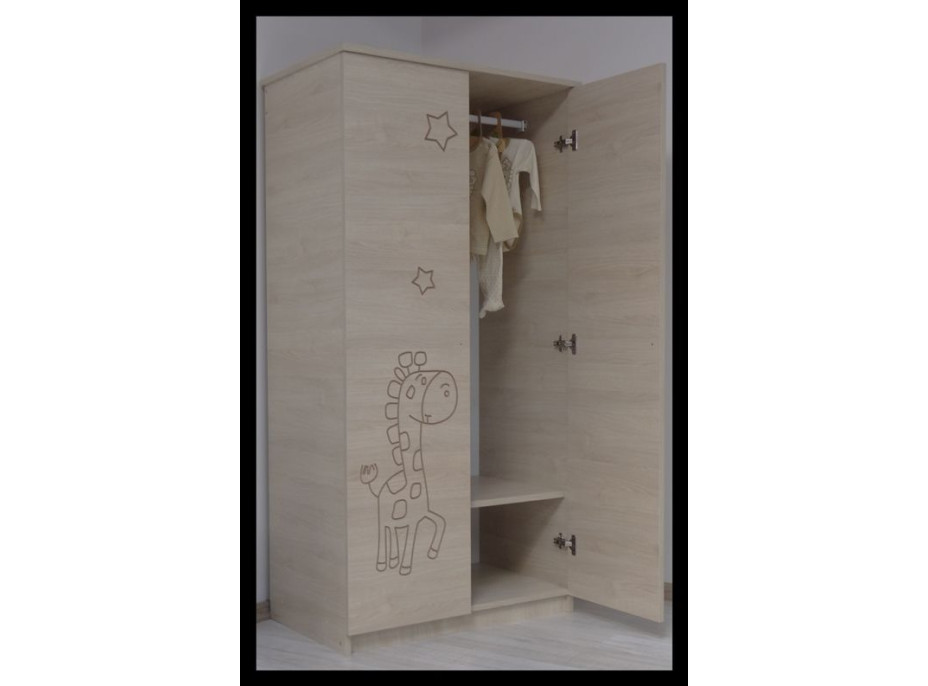 Detská šatníková skriňa BAMBI