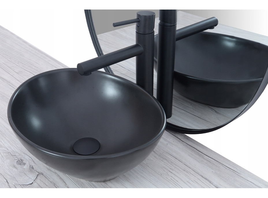 Keramické umývadlo MAXMAX Rea SOFIA black MAT