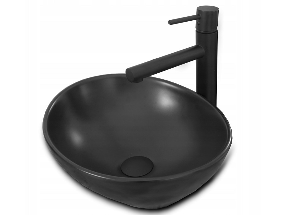 Keramické umývadlo MAXMAX Rea SOFIA black MAT