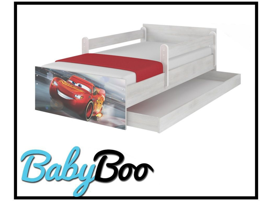 Detská posteľ MAX so zásuvkou Disney - AUTÁ 3 180x90 cm