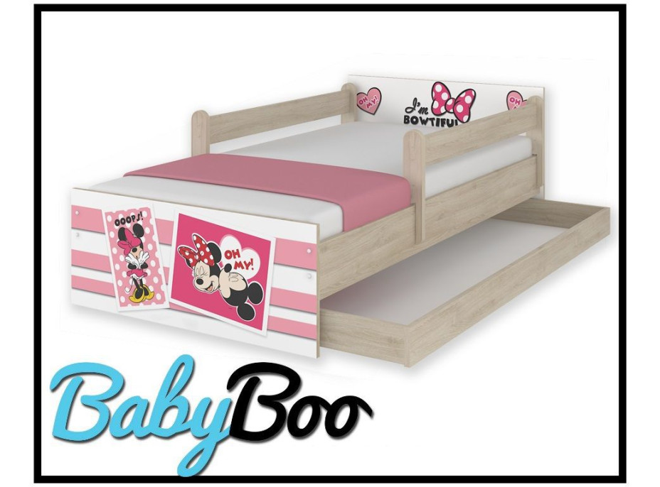 Detská posteľ MAX so zásuvkou Disney - MINNIE II 180x90 cm