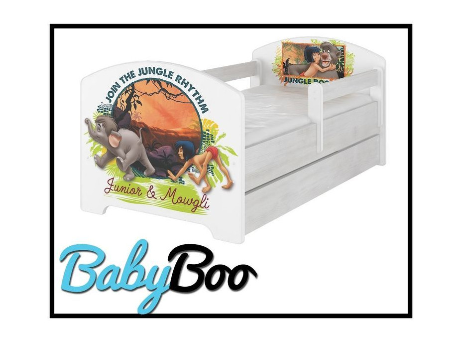 Detská posteľ bez šuplíku Disney - Kniha džunglí 160x80 cm