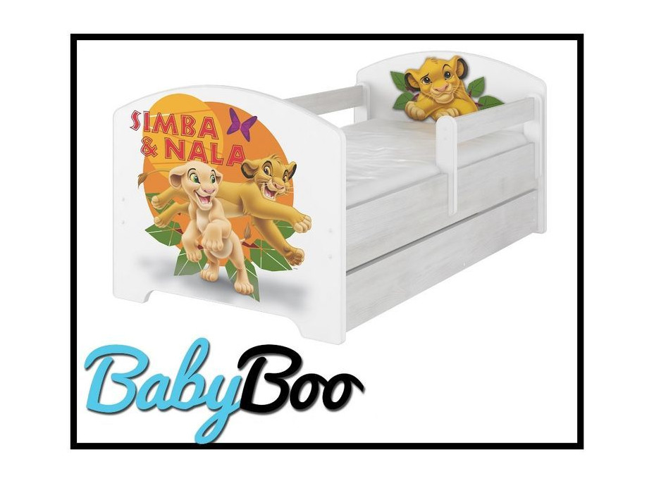 Detská posteľ bez šuplíku Disney - Leví Kráľ 160x80 cm