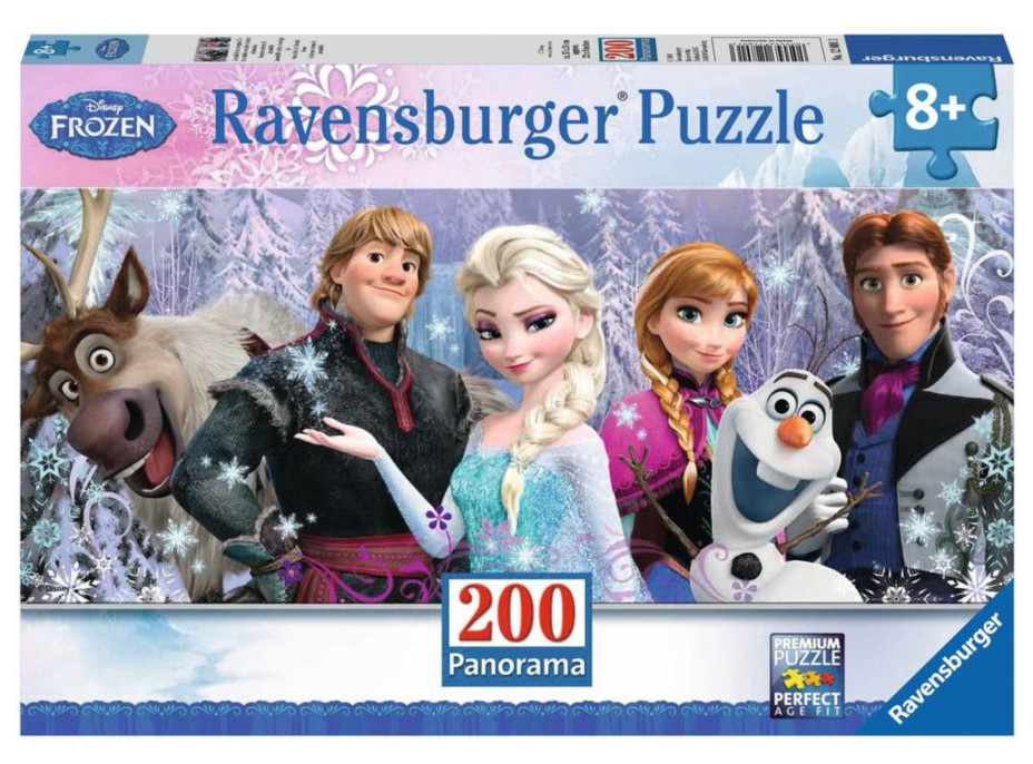 Panoramatické puzzle Ľadové kráľovstvo: Večná zima XXL - 200 dielikov