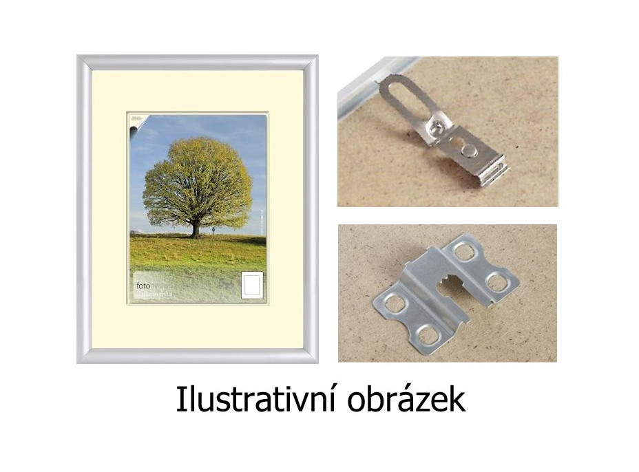 Plastový rám na puzzle 70x50 cm - strieborný