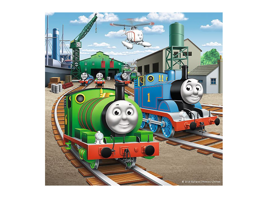 TREFL Puzzle Mašinka Tomáš: Do akcie! 3v1 (20,36,50 dielikov)