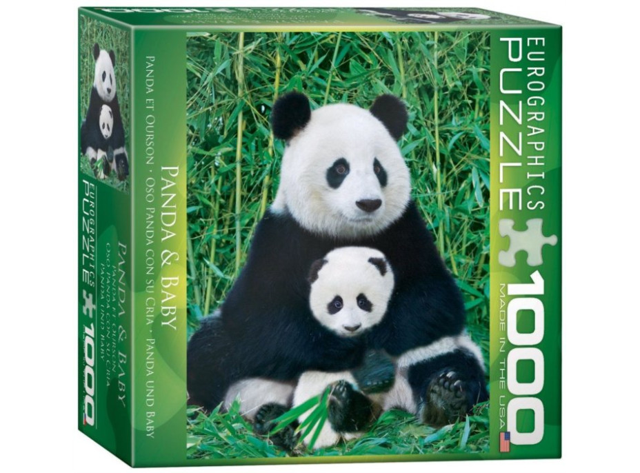 Puzzle Panda a mláďa - 1000 dielikov