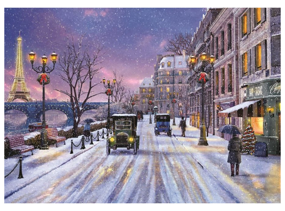 Puzzle Štedrý večer v Paríži - 1000 dielikov