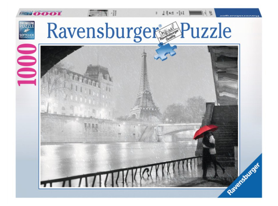 Puzzle Zamilovaný pár v Paríži - 1000 dielikov