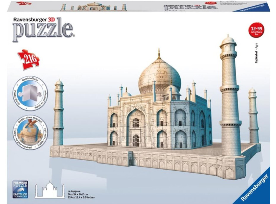 3D puzzle Taj Mahal, India - 216 dielikov