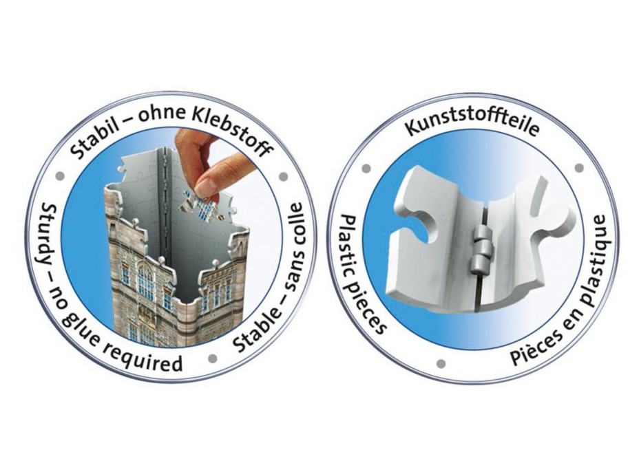 3D puzzle Tower Bridge Londýn - 216 dielikov